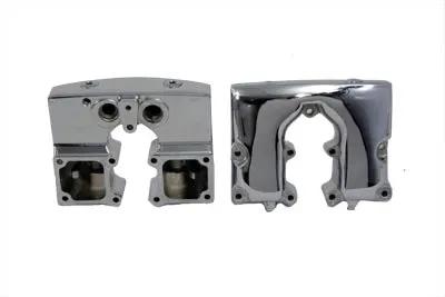 Motorshop Chrome Finish Rocker Box Assembly for Harley Davidson FL 1966-1975 by Motorshop