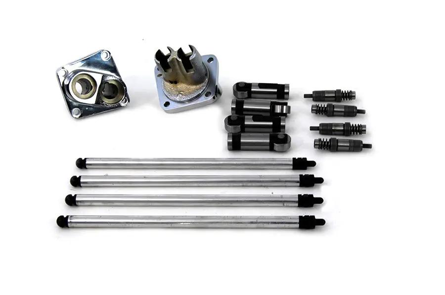 Motorshop Hydraulic Tappet Block Kit Chrome Finish for Harley Davidson FL 1953-1962 by Motorshop