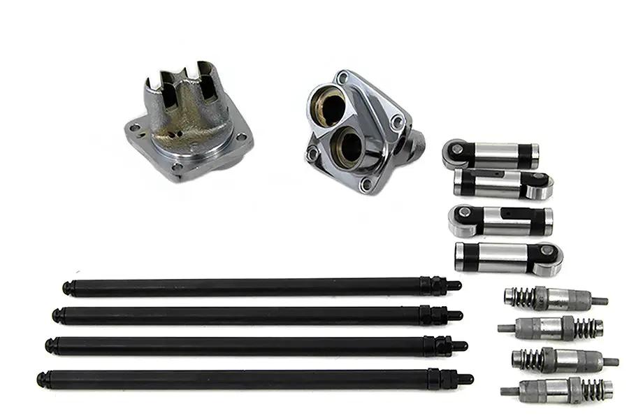 Motorshop Hydraulic Tappet Block Kit Chrome Finish for Harley Davidson FL Models by Motorshop