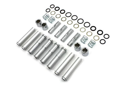 Motorshop TC-88 Pushrod Cover Kit Chrome for Harley Davidson FXST (1999-2008) by Motorshop