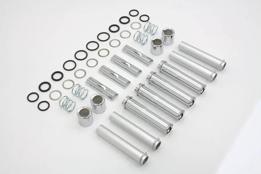 Motorshop TC-88 Pushrod Cover Kit Chrome for Harley Davidson FXST (1999-2008) by Motorshop