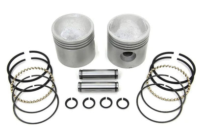 Motorshop 3-5/16 inch Piston Set .030 Oversize for Harley Davidson EL Models by Motorshop