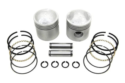 Motorshop 3-5/16 inch Piston Set .030 Oversize for Harley Davidson EL Models by Motorshop