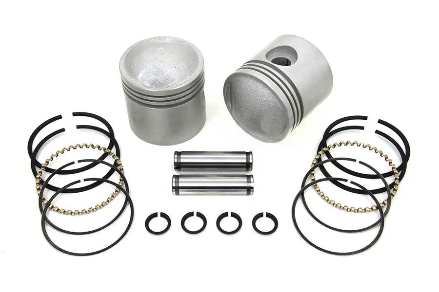 Motorshop 3-5/16 inch Piston Set .030 Oversize for Harley Davidson EL Models by Motorshop