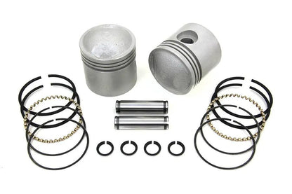 Motorshop 3-5/16 inch Piston Set .030 Oversize for Harley Davidson EL Models by Motorshop