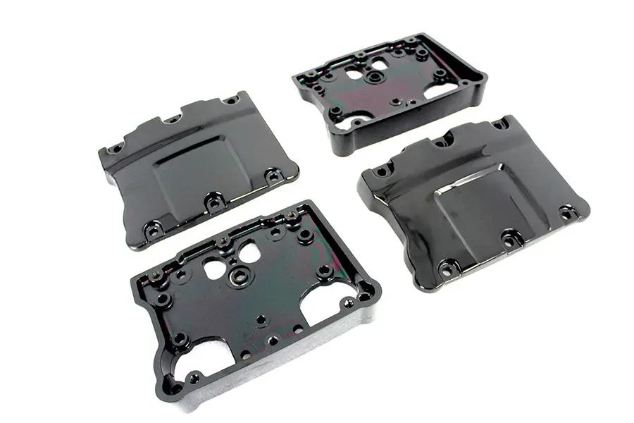 V-Twin Black Titanium TC-88 Rocker Box Cover Set for Harley Davidson FLST Models by V-Twin