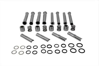 Motorshop Chrome Pushrod Cover Kit for Harley Davidson FLT and FXR (Part #75720) by Motorshop