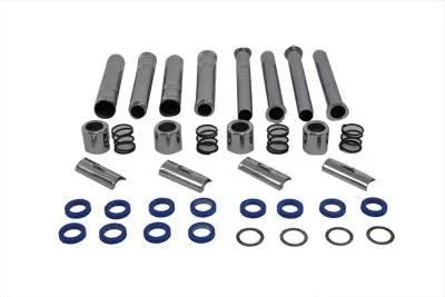 V-Twin Knucklehead Pushrod Cover Kit Chrome - Fits 1941-1947 Harley Davidson FL by V-Twin