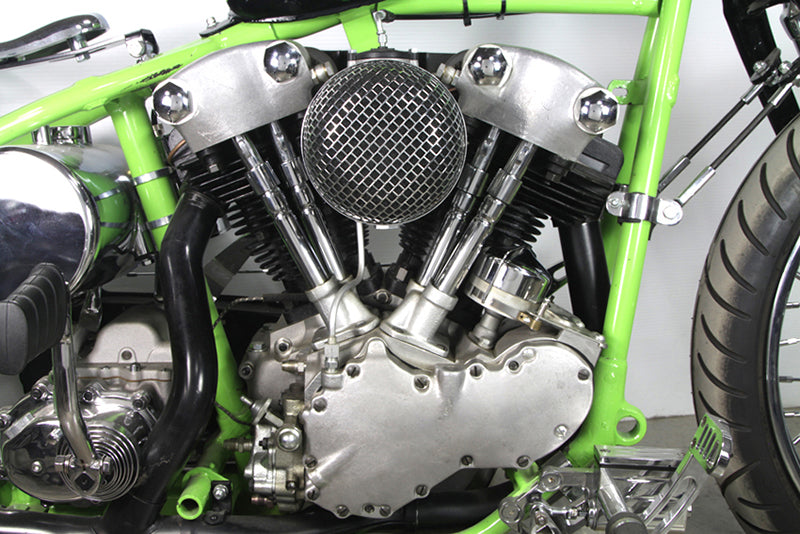 V-Twin 61 Inch Chrome Pushrod Cover Kit for Harley Davidson EL Models