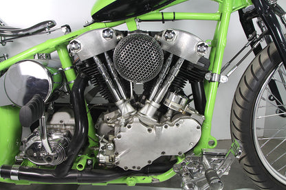 V-Twin 61 Inch Chrome Pushrod Cover Kit for Harley Davidson EL Models