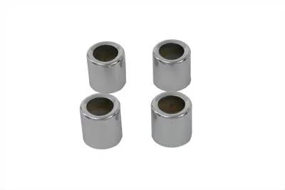 Motorshop Chrome Pushrod Cover Spring Cup Set for Harley Davidson Models - Part 13148C by Motorshop