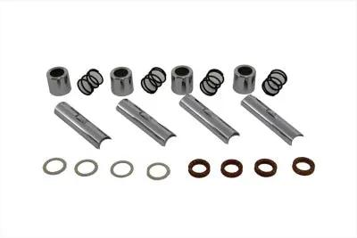 Motorshop 19102 Chrome Upper Pushrod Cover Kit for Harley Davidson FL Models by Motorshop