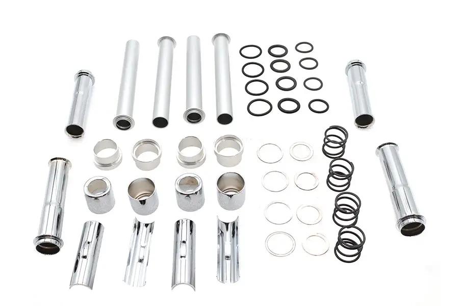 Motorshop Chrome Pushrod Cover Kit Part 77334 for Harley Davidson XL Models by Motorshop