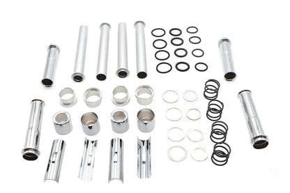 Motorshop Chrome Pushrod Cover Kit Part 77334 for Harley Davidson XL Models by Motorshop