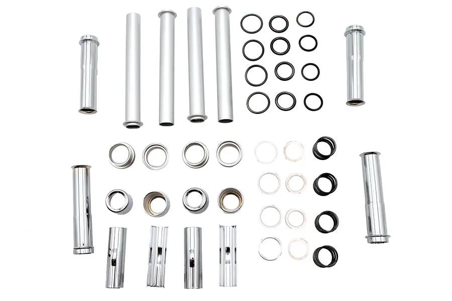 Motorshop Chrome Pushrod Cover Kit Part 77334 for Harley Davidson XL Models by Motorshop