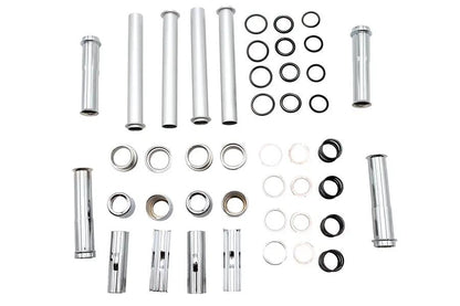 Motorshop Chrome Pushrod Cover Kit Part 77334 for Harley Davidson XL Models by Motorshop