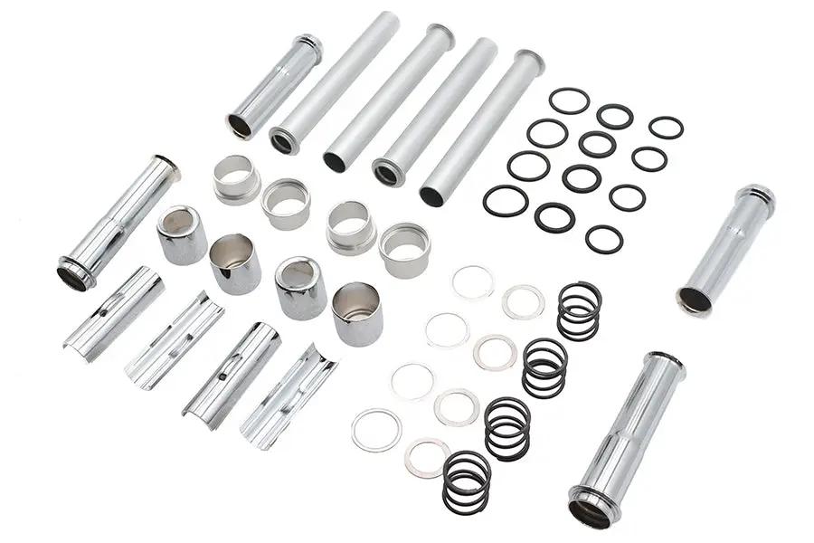 Motorshop Chrome Pushrod Cover Kit Part 77334 for Harley Davidson XL Models by Motorshop
