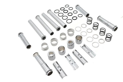 Motorshop Chrome Pushrod Cover Kit Part 77334 for Harley Davidson XL Models by Motorshop