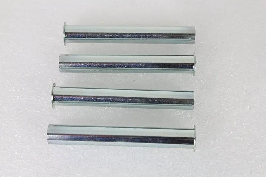 V-Twin Replica Inner Pushrod Cover Tube Set White Zinc Plated for Harley Davidson EL (1936-1945) by V-Twin