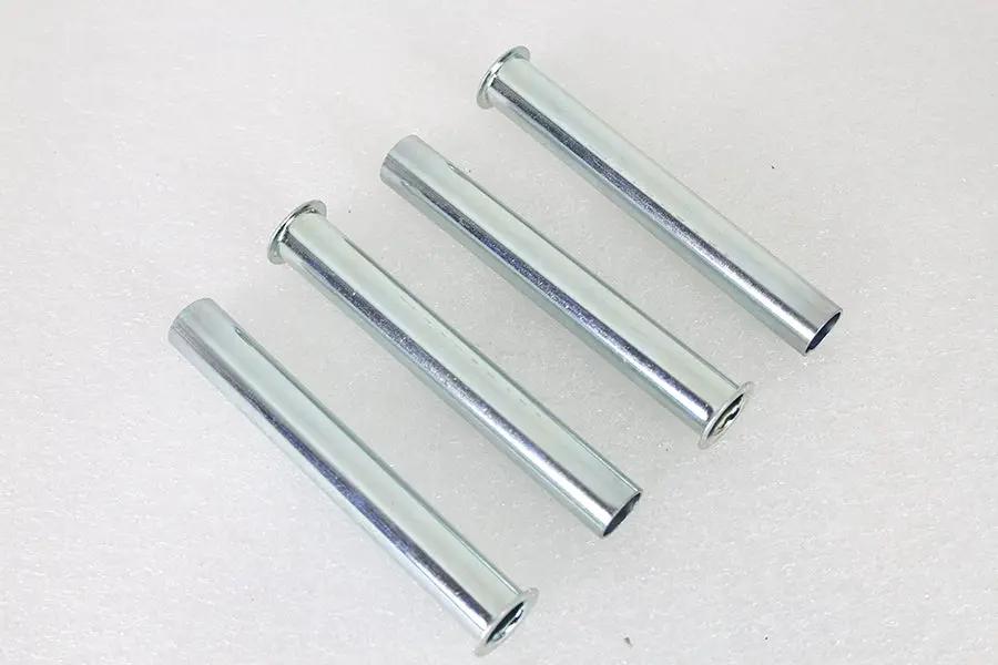 V-Twin Replica Inner Pushrod Cover Tube Set White Zinc Plated for Harley Davidson EL (1936-1945) by V-Twin