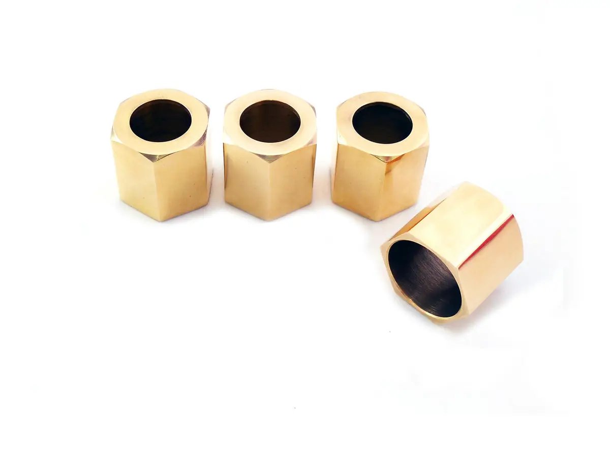 Motorshop Pushrod Cover Cup Set Brass (Part No. 13155) for Harley Davidson Motorcycles by Motorshop