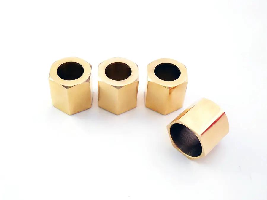 Motorshop Pushrod Cover Cup Set Brass (Part No. 13155) for Harley Davidson Motorcycles by Motorshop