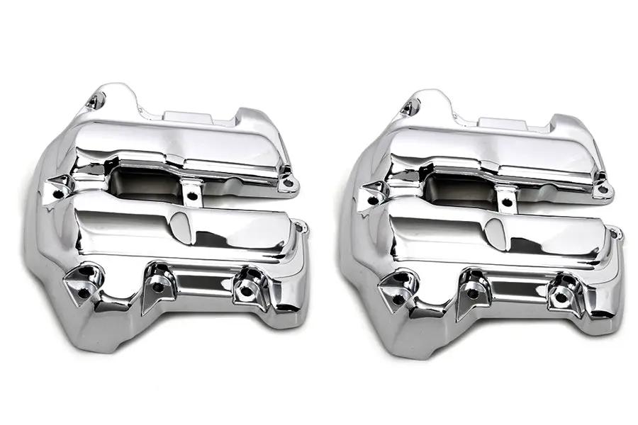 Motorshop M8 Rocker Box Cover Set Chrome for Harley Davidson FLT Models 2017-2026 by Motorshop