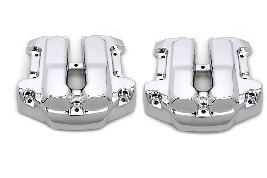 Motorshop M8 Rocker Box Cover Set Chrome for Harley Davidson FLT Models 2017-2026 by Motorshop