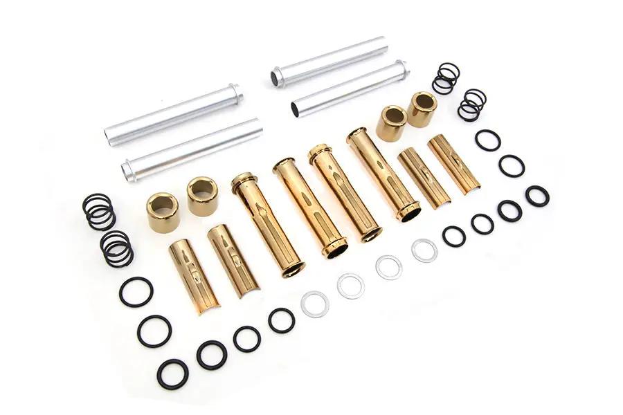 Motorshop Titanium Plated Pushrod Cover Kit for Harley Davidson FXST (1999-2008) by Motorshop