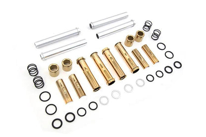 Motorshop Titanium Plated Pushrod Cover Kit for Harley Davidson FXST (1999-2008) by Motorshop