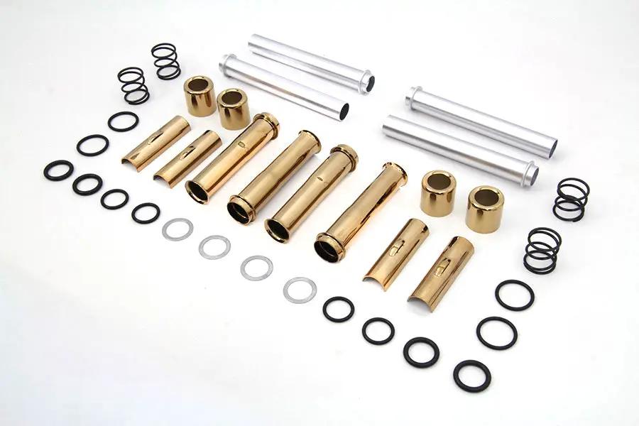 Motorshop Titanium Plated Pushrod Cover Kit for Harley Davidson FXST (1999-2008) by Motorshop