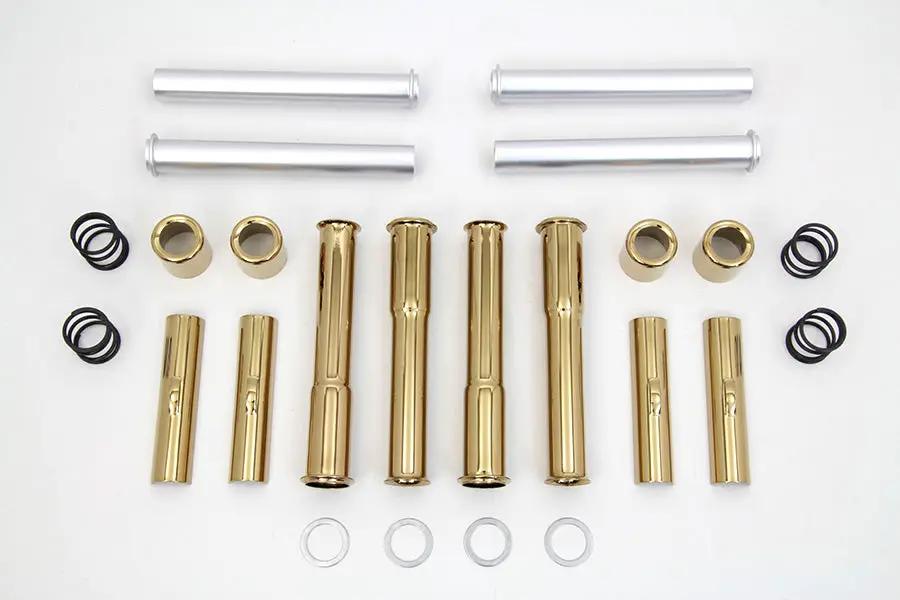 Motorshop Titanium Plated Pushrod Cover Kit for Harley Davidson FXST (1966-1975) by Motorshop