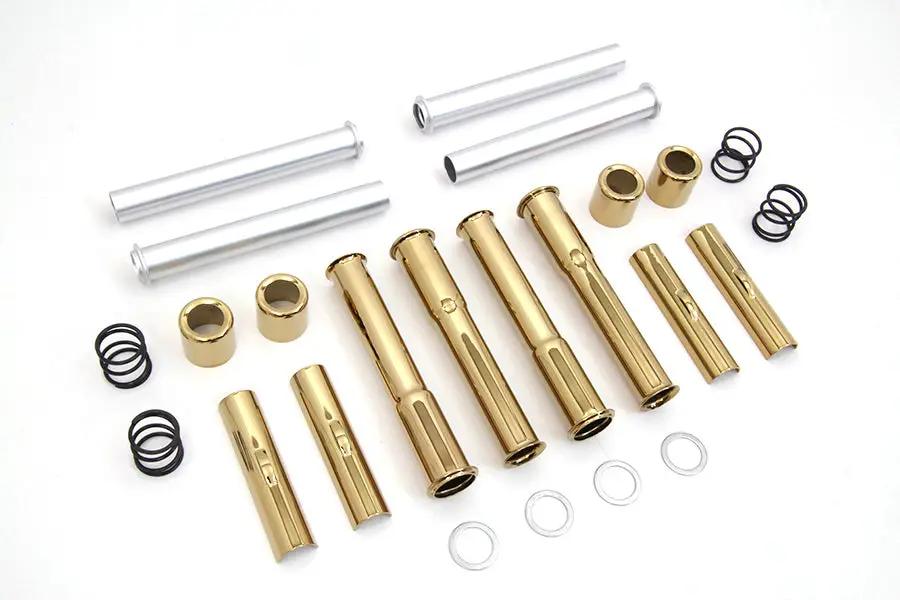 Motorshop Titanium Plated Pushrod Cover Kit for Harley Davidson FXST (1966-1975) by Motorshop