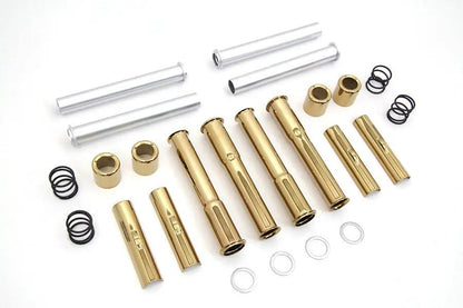 Motorshop Titanium Plated Pushrod Cover Kit for Harley Davidson FXST (1966-1975) by Motorshop