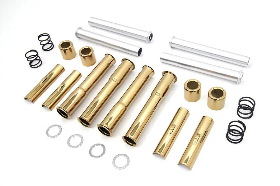 Motorshop Titanium Plated Pushrod Cover Kit for Harley Davidson FXST (1966-1975) by Motorshop