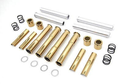 Motorshop Titanium Plated Pushrod Cover Kit for Harley Davidson FXST (1966-1975) by Motorshop