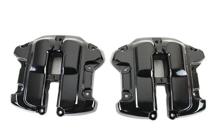 Motorshop M8 Rocker Box Cover Set Black for Harley Davidson FLT (2017-2026) by Motorshop