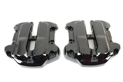 Motorshop M8 Rocker Box Cover Set Black for Harley Davidson FLT (2017-2026) by Motorshop