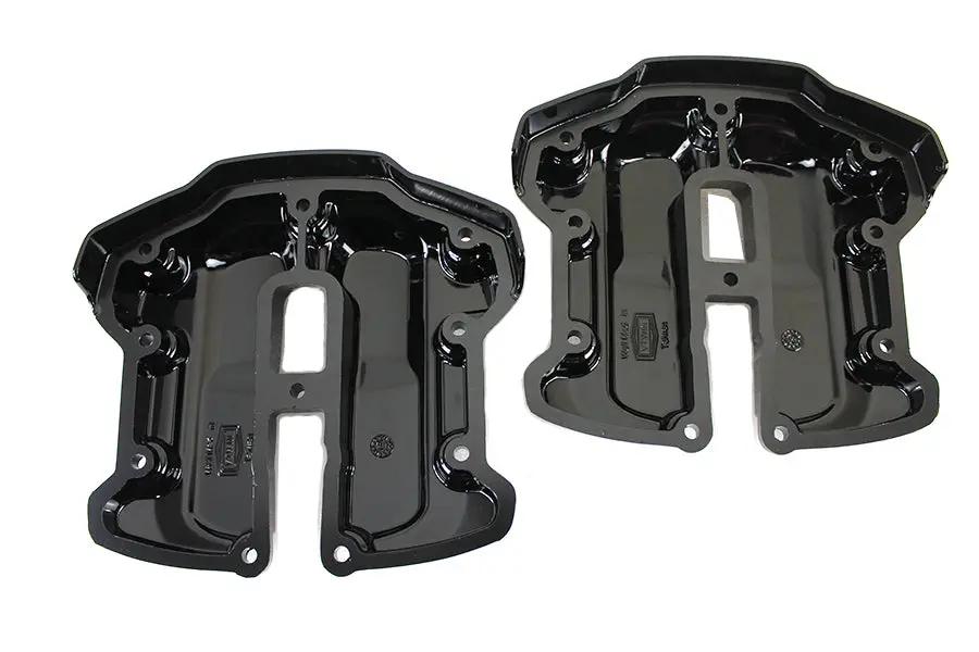 Motorshop M8 Rocker Box Cover Set Black for Harley Davidson FLT (2017-2026) by Motorshop