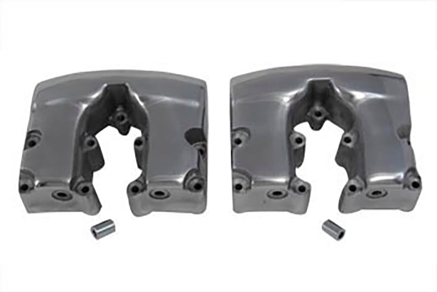 Edelbrock Factory Sample Shovelhead Rocker Box Cover Set Polished for Harley Davidson FL 1966-1975
