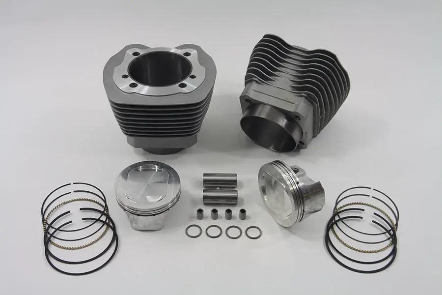 Motorshop 107 Inch Big Bore Twin Cam Cylinder Kit for Harley Davidson FXST and FLST Models by Motorshop