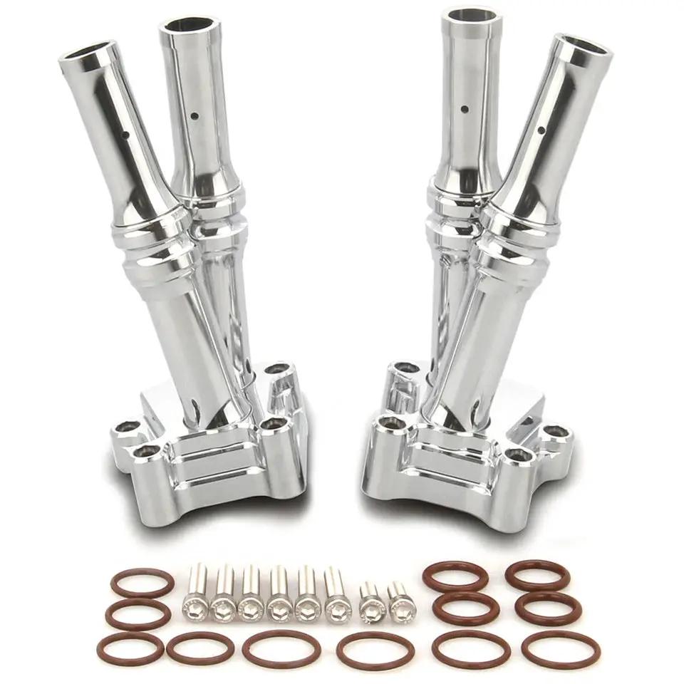 V-Twin TC-88 Pushrod Cover Kit Chrome for Harley Davidson Bikes by V-Twin