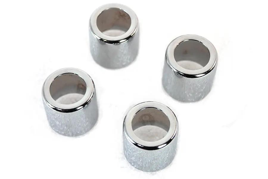 V-Twin Chrome Pushrod Cover Cup Set for Harley Davidson EL 1936-1945 by V-Twin