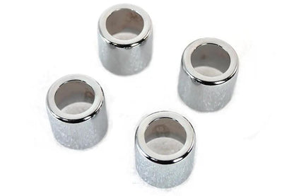 V-Twin Chrome Pushrod Cover Cup Set for Harley Davidson EL 1936-1945 by V-Twin