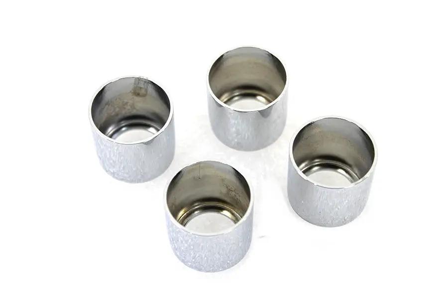 V-Twin Chrome Pushrod Cover Cup Set for Harley Davidson EL 1936-1945 by V-Twin