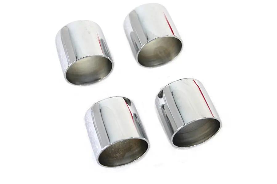 V-Twin Chrome Pushrod Cover Cup Set for Harley Davidson EL 1936-1945 by V-Twin