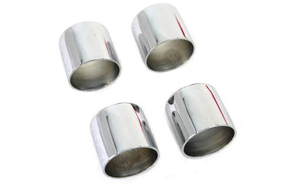 V-Twin Chrome Pushrod Cover Cup Set for Harley Davidson EL 1936-1945 by V-Twin