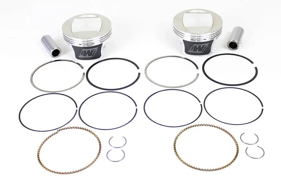 Wiseco Tracker Series Piston Set for Harley Davidson Twin Cam 88 (1999-2006) - .010 Oversize, 9.5:1 Compression Ratio by Wiseco