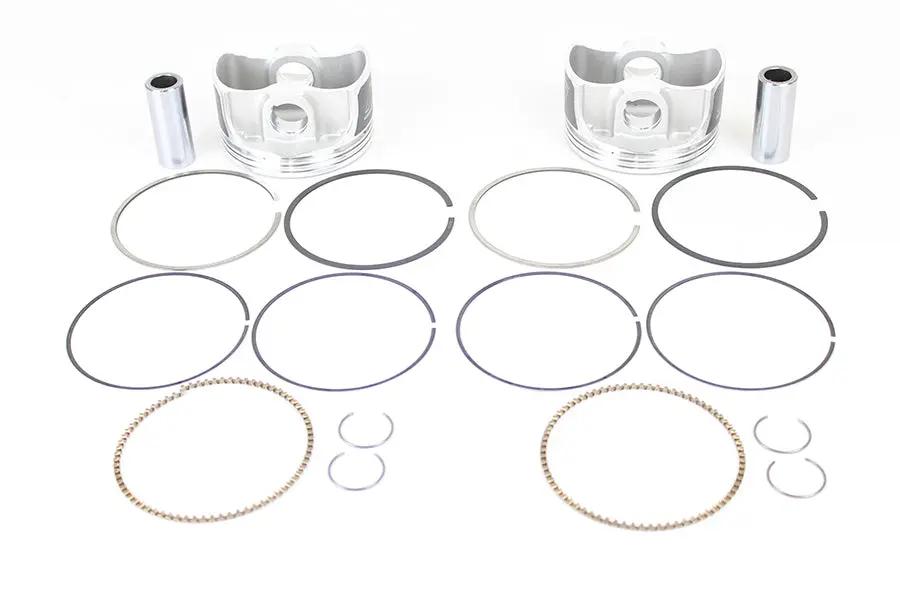 Wiseco Tracker Series Piston Set for Harley Davidson Twin Cam 88 (1999-2006) - .010 Oversize, 9.5:1 Compression Ratio by Wiseco