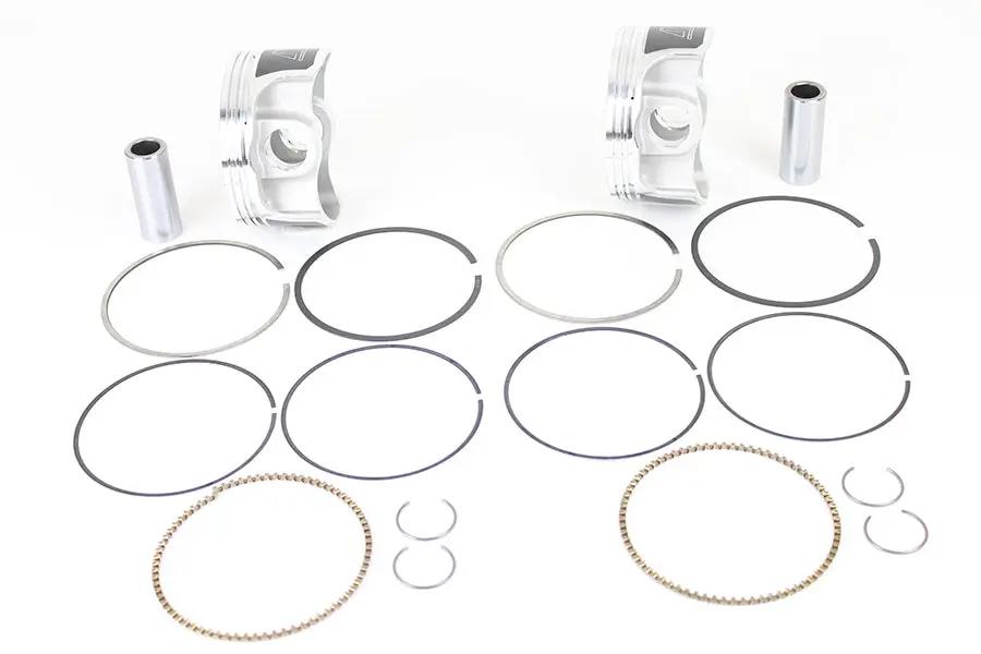 Wiseco Tracker Series Piston Set for Harley Davidson Twin Cam 88 (1999-2006) - .010 Oversize, 9.5:1 Compression Ratio by Wiseco